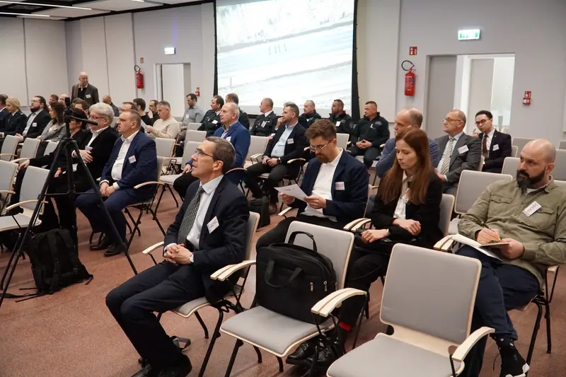 Seminar attendees in the auditorium — nearly 50 people took part in the event.